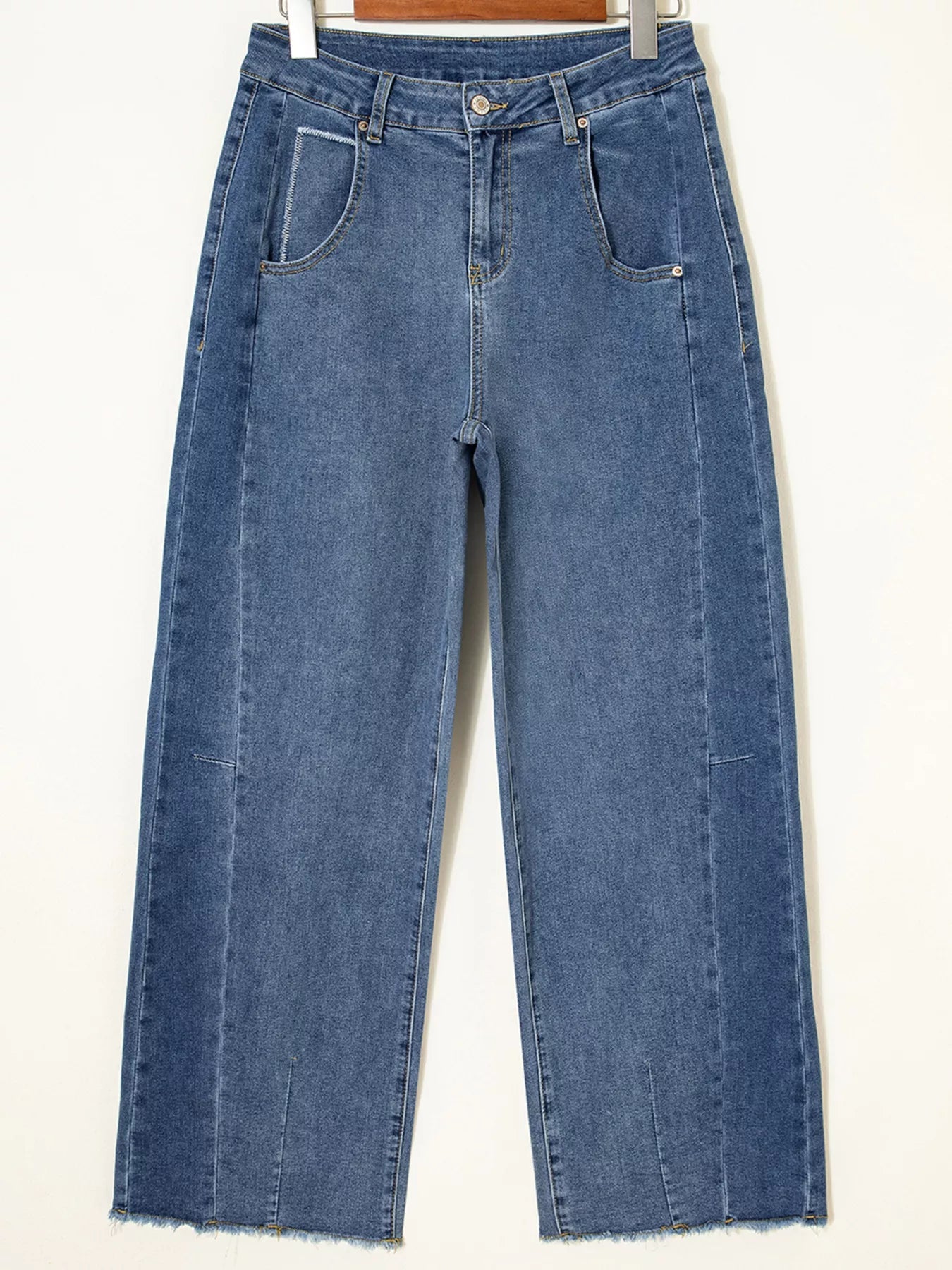 Wide leg jeans offering ultimate comfort and stylish fit for everyday wear, enhancing both fashion and ease.