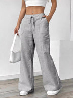 Striped wide leg pants for a stylish and comfortable formal look