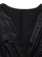 Surplice Long Sleeve Midi Dress.