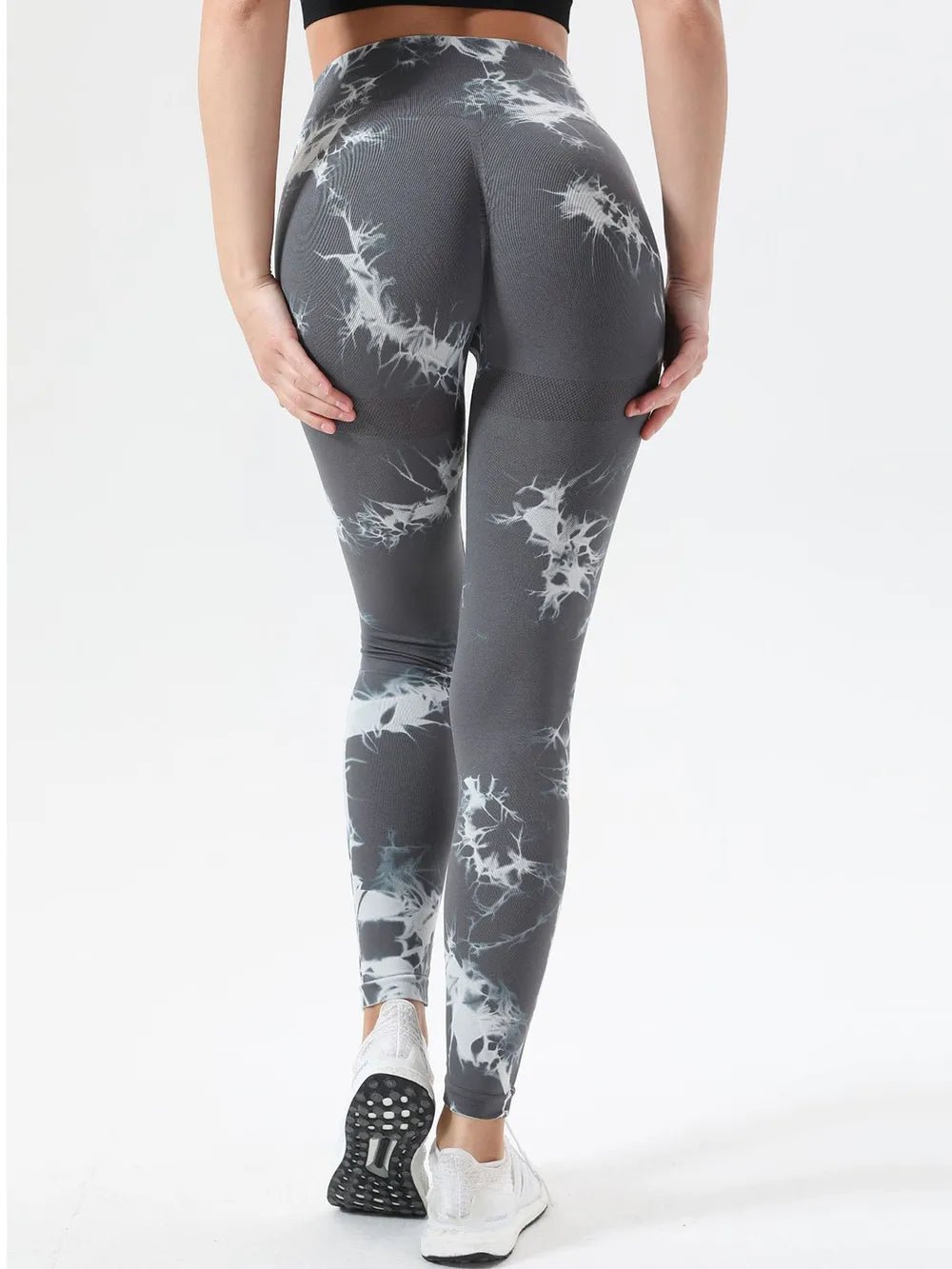 High waist tie-dye leggings offering stylish comfort and vibrant design for active wear