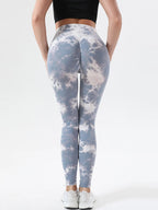 High waist tie-dye leggings offering stylish comfort and vibrant design for active wear