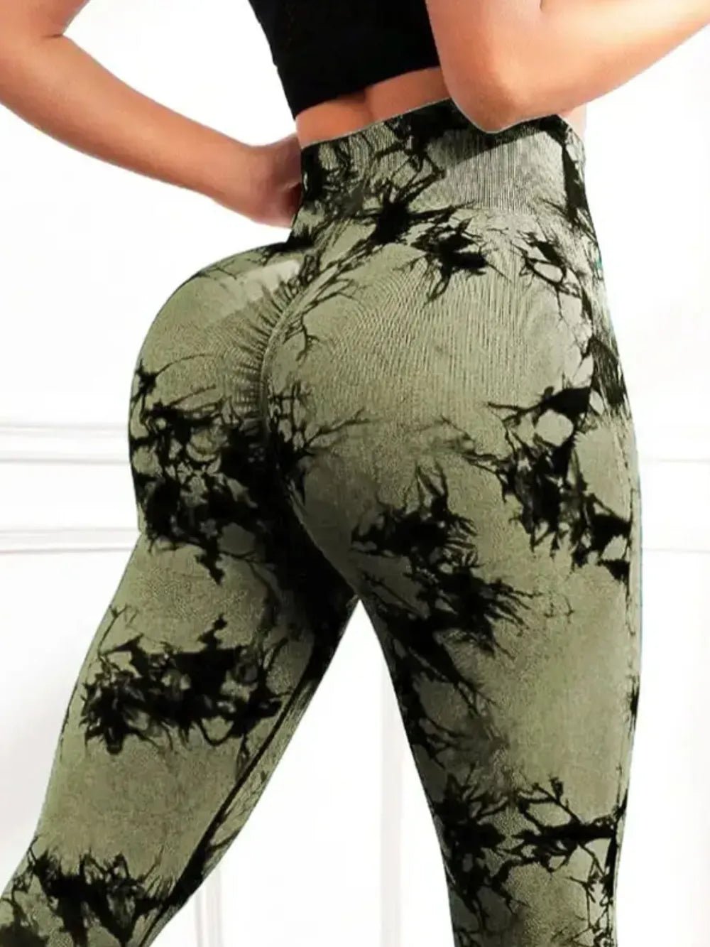 High waist tie-dye leggings offering comfort and style for a modern athletic look