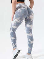 High waist tie-dye leggings offering stylish comfort and vibrant design for active wear