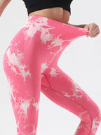 Tie - Dye High Waist Active Leggings