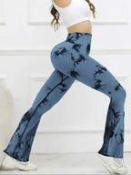 High waist tie-dye leggings offering comfort and style for a modern athletic look