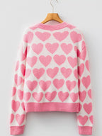 Valentine Heart Round Neck Sweater.
