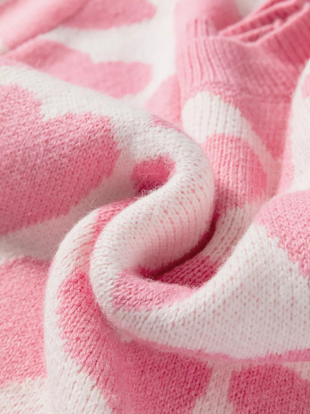 Valentine Heart Round Neck Sweater.