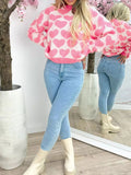 Valentine Heart Round Neck Sweater.