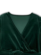 Velvet Long Sleeve Maxi Dress.