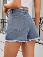Premium denim shorts showcasing stylish wear for a modern and fashionable look