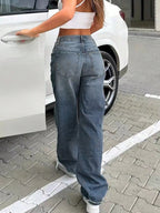 Wide leg jeans offering exceptional comfort and stylish fit, ideal for casual and formal wear.