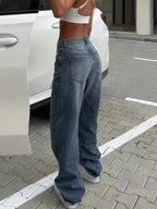 Wide leg jeans offering exceptional comfort and stylish fit, ideal for casual and formal wear.