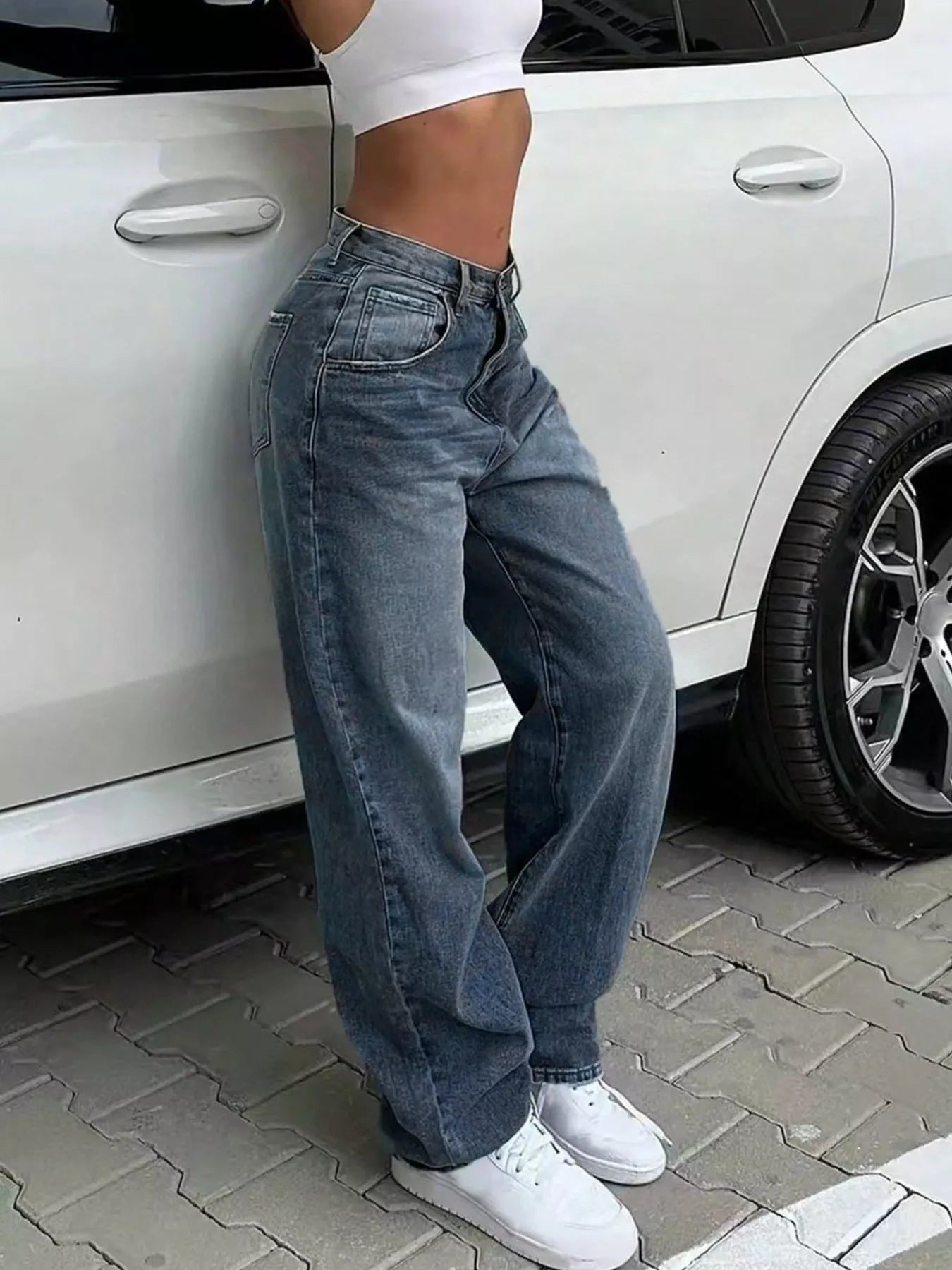 Wide leg jeans offering exceptional comfort and stylish fit, ideal for casual and formal wear.