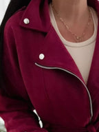 Zip Up Cropped Jacket.