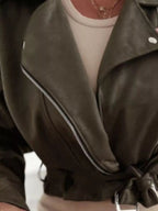 Zip Up Cropped Jacket.