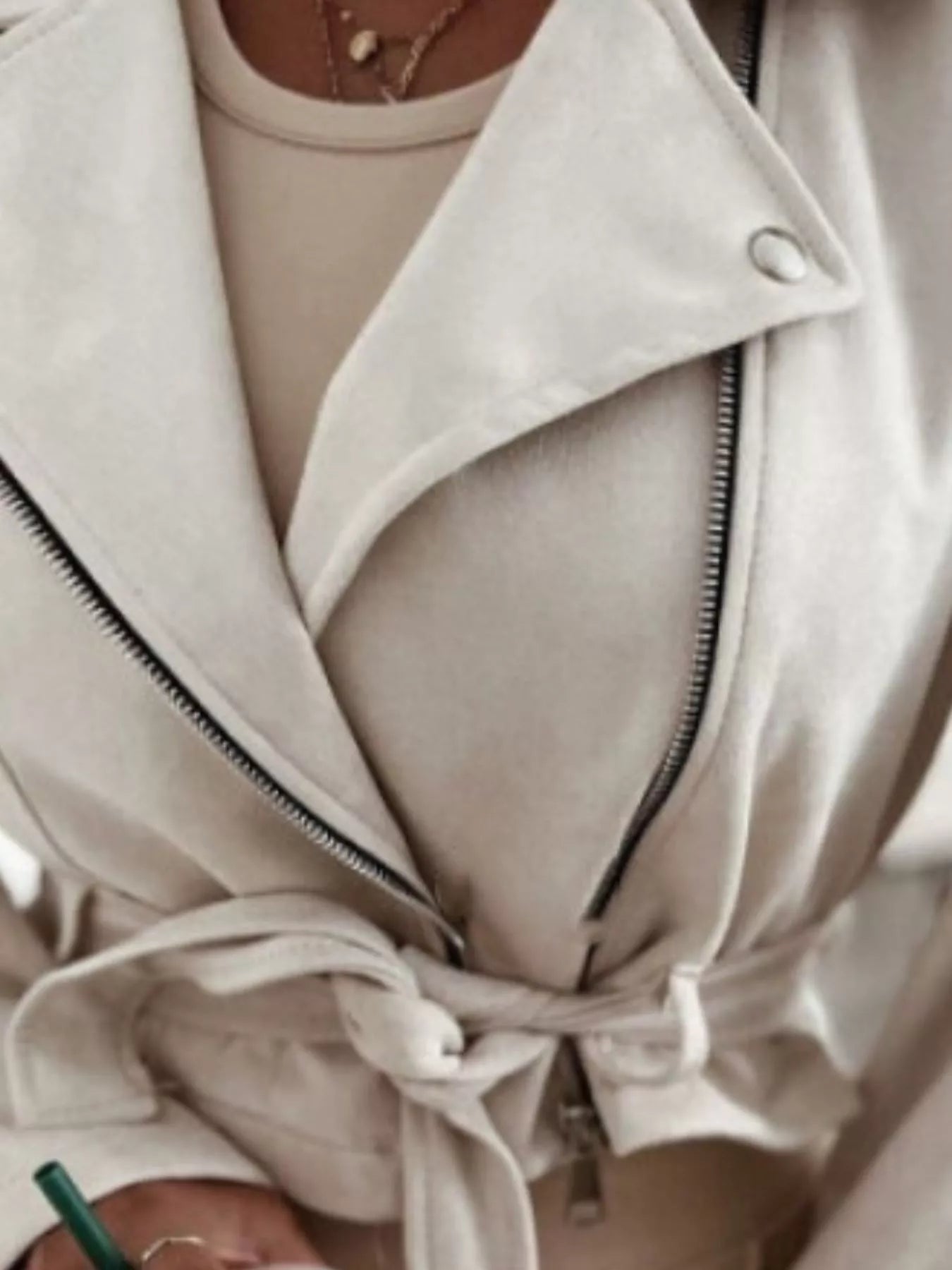 Zip Up Cropped Jacket.